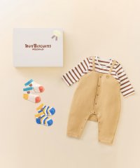 MIKI HOUSE HOT BISCUITS/カバーオール＆ローカットソックスセット【BOX付き】/508111846
