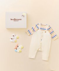 MIKI HOUSE HOT BISCUITS/カバーオール＆ローカットソックスセット【BOX付き】/508111846
