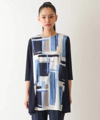 HIROKO BIS/ブロッキングモチーフデザインチュニック /洗濯機で洗える/508111876