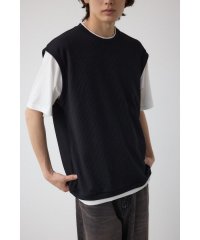 AZUL by moussy/フェイクレイヤードベストセットTEE/508111924