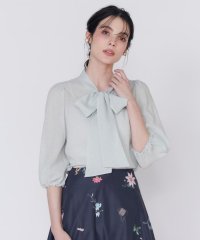 Maglie le cassetto/シアーボウタイブラウス/508111953