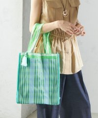 SHIPS WOMEN/Arawali:メッシュ × ブロック プリント バッグ/508112175