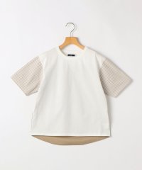SHIPS KIDS/SHIPS KIDS:140～160cm / チェック 切替 半袖 TEE/508112181