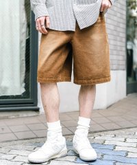 Rocky Monroe/ロッキーモンロー Rocky Monroe ショートパンツ デニム バギーパンツ メンズ ハーフ ワイド 膝丈 半パン ケミカルウォッシュ オーバーダイ リラッ/508112234