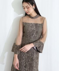 PourVous/プールヴー PourVous 結婚式パーティードレス袖ありとロングベルスリーブセレモニーフォーマルオケージョンドレス同窓会 フォーマル ワンピース パーティード/508112273
