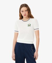 LACOSTESPORTS LADYS/ラコステ LACOSTE フレンチメイドメッシュニットTシャツ/508112402