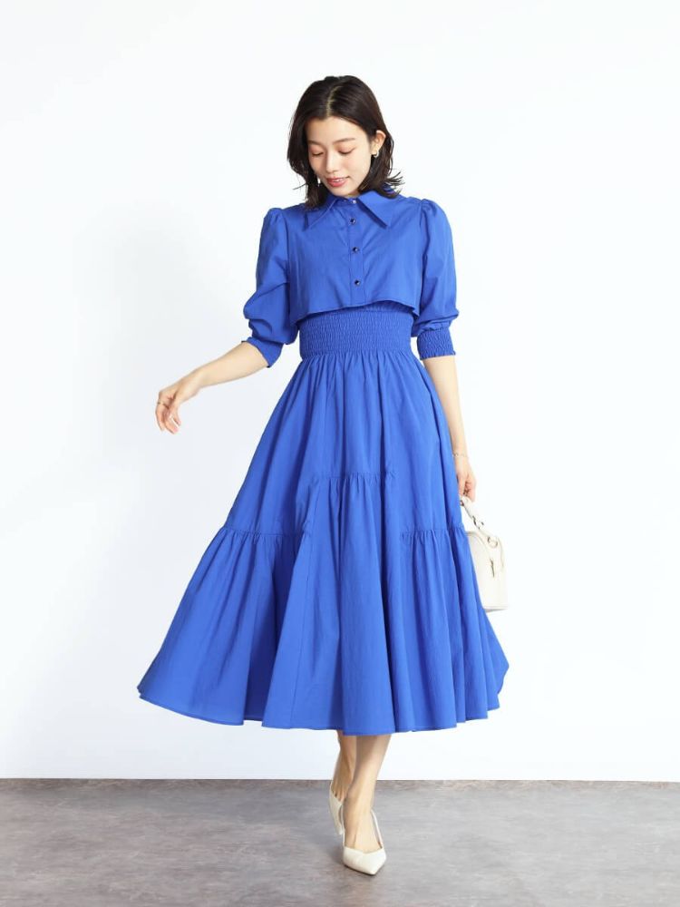 新品　ヤマダヤ　YAMADAYA FENNEL 半袖ワンピース　22,000円 FENNELのその他ワンピースの商品一覧｜ファッション通販の