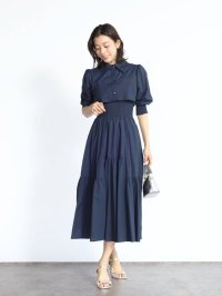 FENNEL/フェンネル FENNEL シャツディティールフレアワンピース/508112451