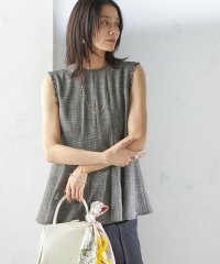 SHIPS WOMEN/〈手洗い可能〉カラミ ペプラム ノースリーブ ブラウス/508112533