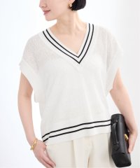 VERMEIL par iena/Linen Knit Cable ベスト/508112695