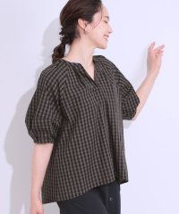 SHOO・LA・RUE　DRESKIP/【洗える/S－LL】洗濯後しわになりにくい 5分袖スキッパーブラウス/508113431