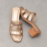 ITALIAN SHOEMAKERS/イタリアンシューメーカーズ ITALIAN SHOEMAKERS トリプルストラップヒールサンダル/508113586