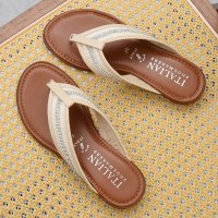 ITALIAN SHOEMAKERS/イタリアンシューメーカーズ ITALIAN SHOEMAKERS ラインストーンベルトトングサンダル/508113590