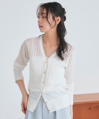 RUIRUE BOUTIQUE/ルイルエブティック RUIRUE BOUTIQUE ラメバイカラーシアーリブカーデ/508113629
