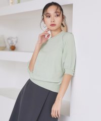 RUIRUE BOUTIQUE/ルイルエブティック RUIRUE BOUTIQUE パールボタンラメパフニット/508113630