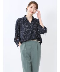 m.f.editorial/袖リボンかぶり スキッパーシャツチュニック/508113714