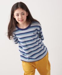 SHIPS any WOMEN/FRUIT OF THE LOOM: 刺繍 ロゴ カラー ボーダー Tシャツ<KIDS>/508113838