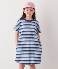 SHIPS any WOMEN/FRUIT OF THE LOOM: 刺繍 ロゴ カラー ボーダー ワンピース<KIDS>/508113839