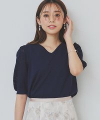index/《5color》柄編みスリーブVネックニット【洗濯機洗い可】/508113932