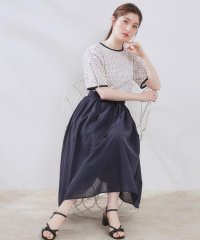 Couture Brooch/【きれいめ・通勤】細リボン付きパレットボイルスカート/508113942