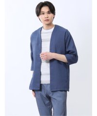 TAKA-Q/タカキュー TAKA－Q からみ織り ボタンレス 7分袖カーディガン/508113974