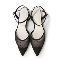 Launa lea/ラウナレア Launa lea 【25SS】ドットチュールベルトパンプス(0600)/508114235