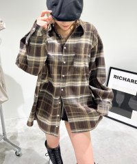 SPIRALGIRL/スパイラルガール SPIRALGIRL オーバーチェックシャツ/508114283