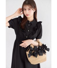 tocco closet/トッコクローゼット tocco closet フロントフリルギャザーワンピース/508114369