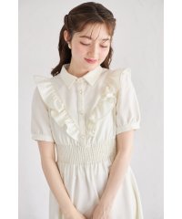 tocco closet/トッコクローゼット tocco closet フロントフリルギャザーワンピース/508114369