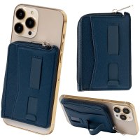 pitang/ピタング pitang magsafe カードケース 1枚 薄型 財布 小銭入れ L字ファスナー スマホグリップ スタンド機能 マグセーフ対応 iPhone ア/508114377