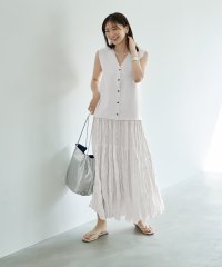 STYLE DELI/スタイルデリ STYLE DELI 94cm丈コットン質感ワッシャーティアードスカート/508114396