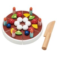 Ed・Inter/Ed・Inter エド・インター 知育玩具 木のおもちゃ おままごとセット マイフレッシュフルーツケーキ ベビー キッズ 3歳 826133/508114442