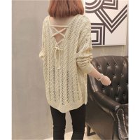 miniministore/ミニミニストア miniministore バッグレースアップ 透かし編みニット/508114518