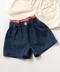 apres les cours/WEB限定 バックリボンフリルショートパンツ  ショート丈/507738414