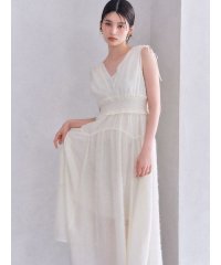 LILY BROWN/【限定カラー】【WEB限定00サイズ】フリンジジャガードシャーリングワンピース/508114114