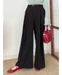 LILY BROWN/ベルト付きタックパンツ/508114116
