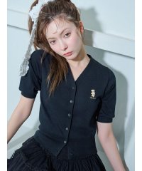 LILY BROWN/【WEB限定カラー】Lily Bearハーフスリーブカーディガン〔期間限定10％還元〕/508114139