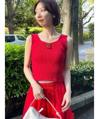 LILY BROWN/チェリーモチーフニットタンクトップス/508114144