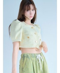 LILY BROWN/ハーフスリーブツイードジャケット/508114150