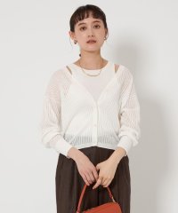 green label relaxing/シャーリー ハリヌキ Vネック ニット カーディガン －ウォッシャブル－/508115604