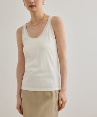ROPE'/【WEB・一部店舗限定】【接触冷感/UVカット】チュールコンビテレコタンクトップ/508115923