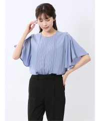 m.f.editorial/消しプリーツ 半袖プルオーバーブラウス/508115949