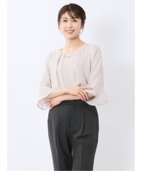 m.f.editorial/ネックレス付き 7分袖プルオーバーブラウス/508115950