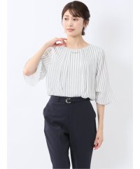 m.f.editorial/ネックレス付き 7分袖プルオーバーブラウス/508115950