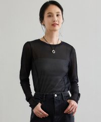 ROPE'/【WEB・一部店舗限定】ストレッチシアー＆レースカットソー/洗える/508115972