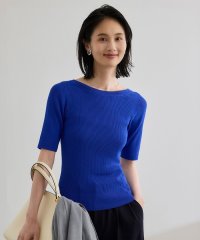 ROPE'/【WEB・一部店舗限定】前後2WAYボートネックリブ5分袖ニット/洗える/508115974