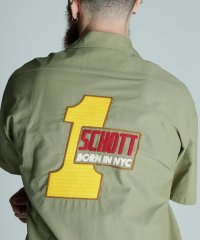 Schott/CN WORK SHIRT BORN IN NYC/CNワークシャツ ボーン インNYC/506854531