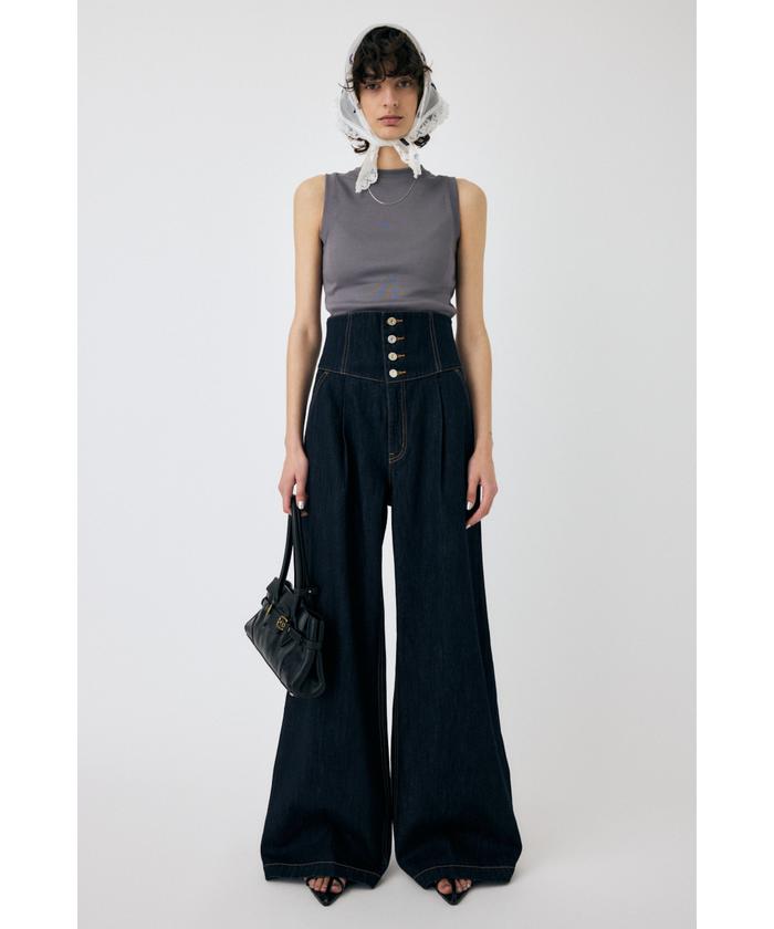 MOUSSY CORSET DESIGN バギー デニム サイズ0 CORSET DESIGN バギー デニム(508115674) | マウジー(moussy