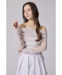 rienda/オフショルレディーラメトップス/508115728