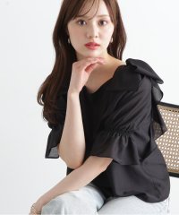 PROPORTION BODY DRESSING/リボンラッフルブラウス5分袖/508115846